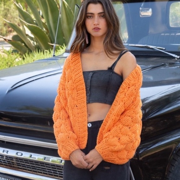 Pol Gorgeous Chunky Knit Cardigan Sweater Coat - Picture 2 of 5